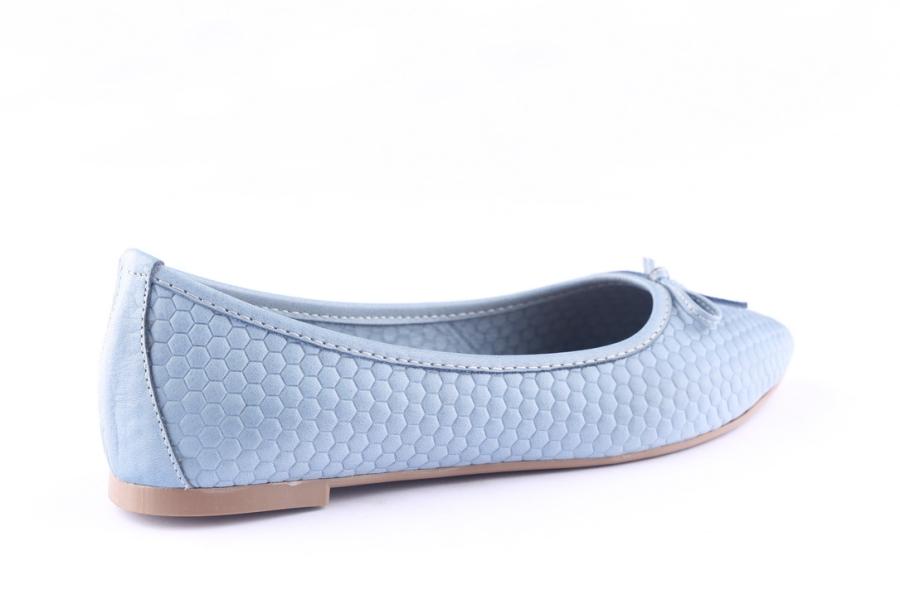 D.moro Shoes Women Leather Ballet For Summer: 1172 Jeans Blue (Wholesale)