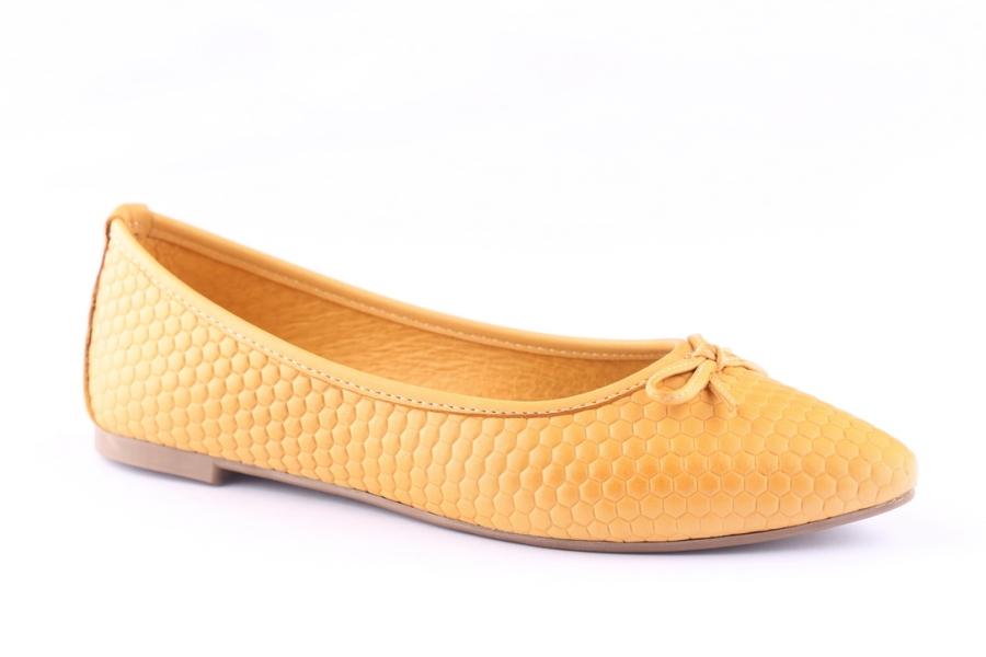 D.moro Shoes Women Leather Ballet For Summer: 1172 Yellow (Wholesale)
