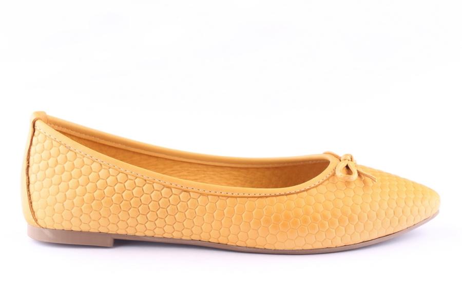 d.moro shoes Women Leather Ballet for Summer: 1172 Yellow (Wholesale)