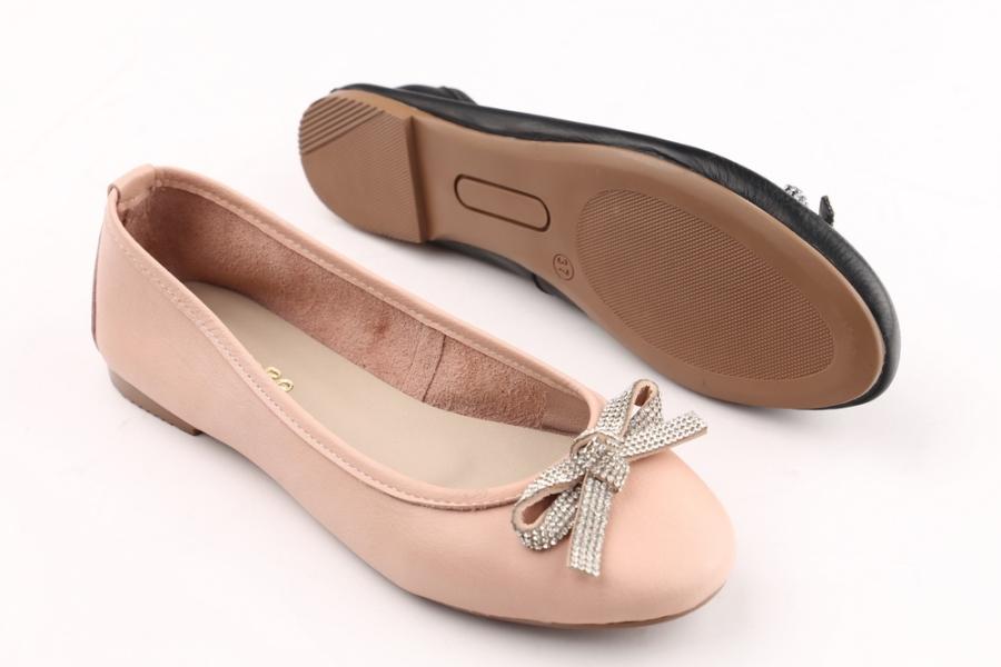 d.moro shoes Women Leather Ballet for summer: 1558 Powder Leather (Wholesale)