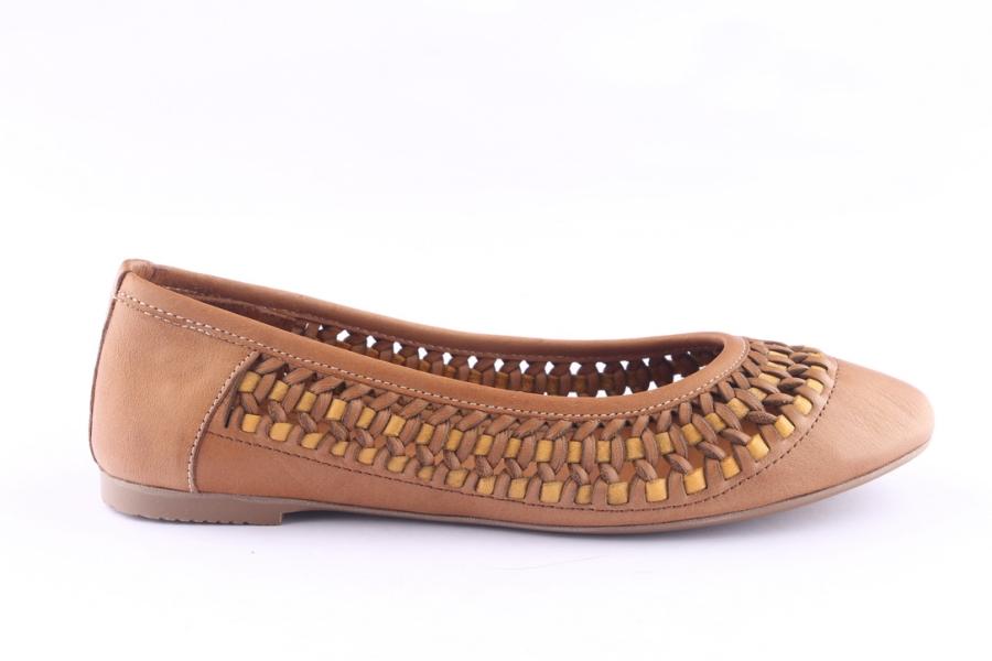 d.moro shoes Women Leather Ballet for Summer: 1571 Tan (Wholesale)