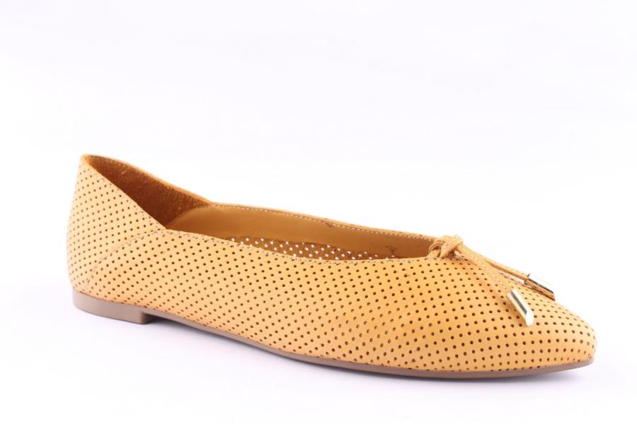 D.moro Shoes Women Leather Ballet For Summer: 5032 Mustard (Wholesale)