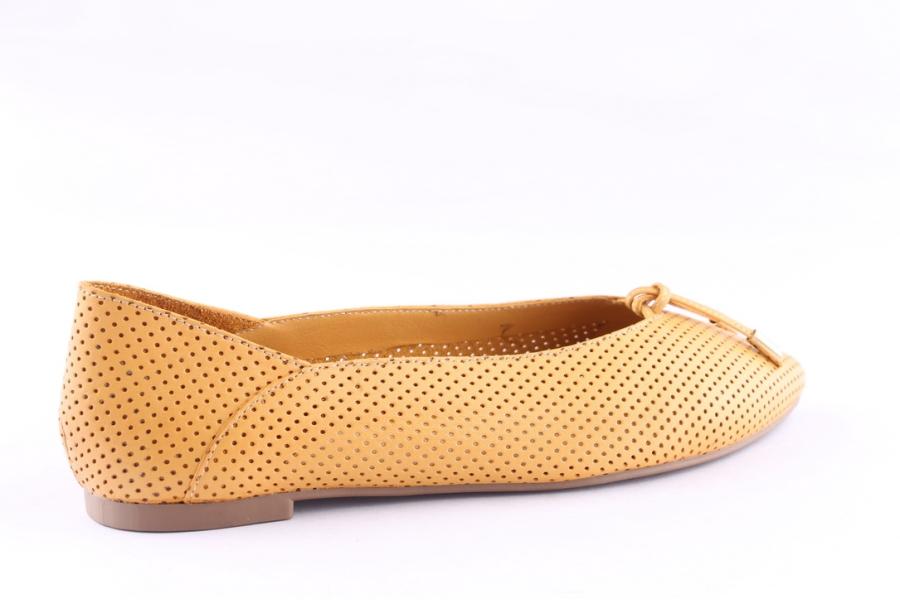 D.moro Shoes Women Leather Ballet For Summer: 5032 Mustard (Wholesale)