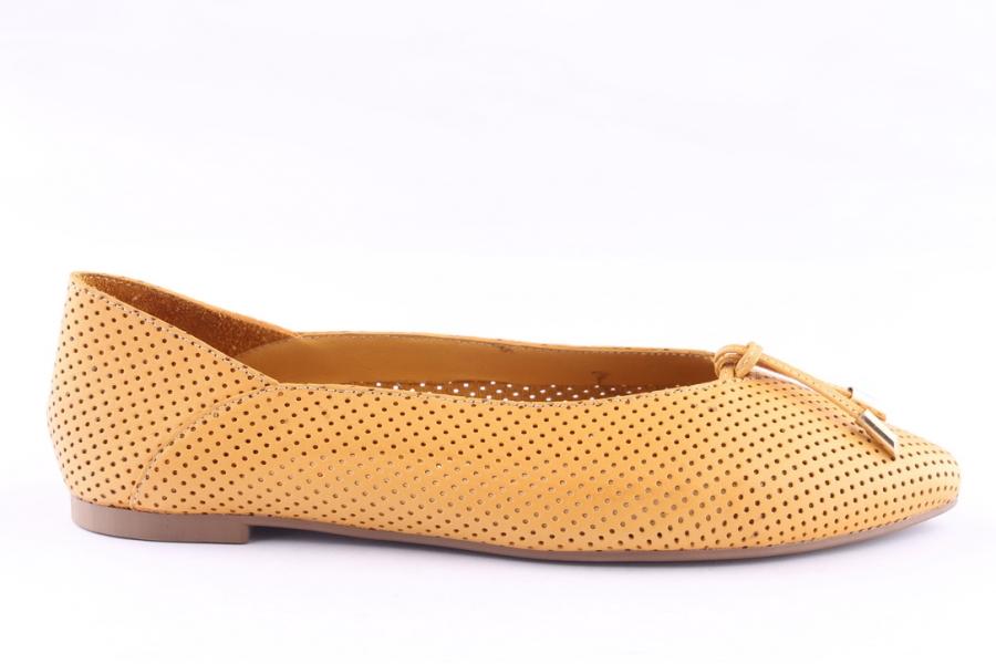 d.moro shoes Women Leather Ballet for Summer: 5032 Mustard (Wholesale)
