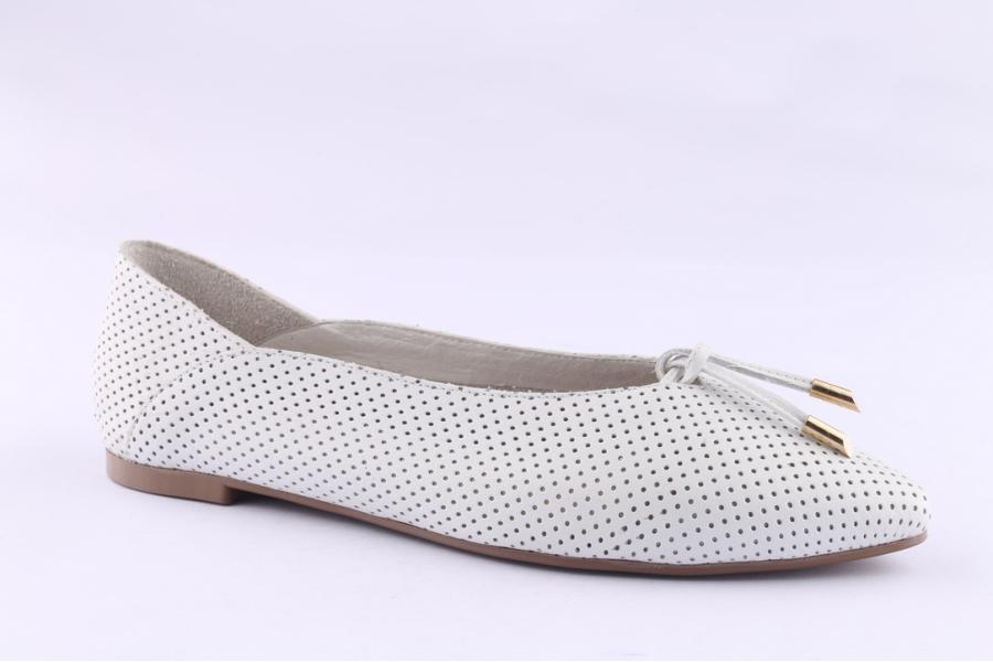 D.moro Shoes Women Leather Ballet For Summer: 5032 White (Wholesale)