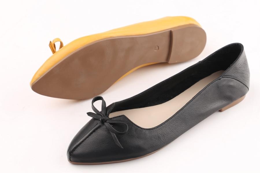 d.moro shoes Women Leather Ballet for summer: 5034 Black Leather (Wholesale)