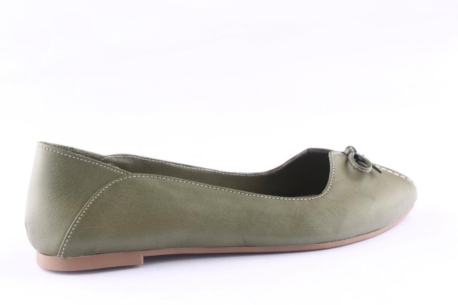 D.moro Shoes Women Leather Ballet For Summer: 5034 Darkolive (Wholesale)