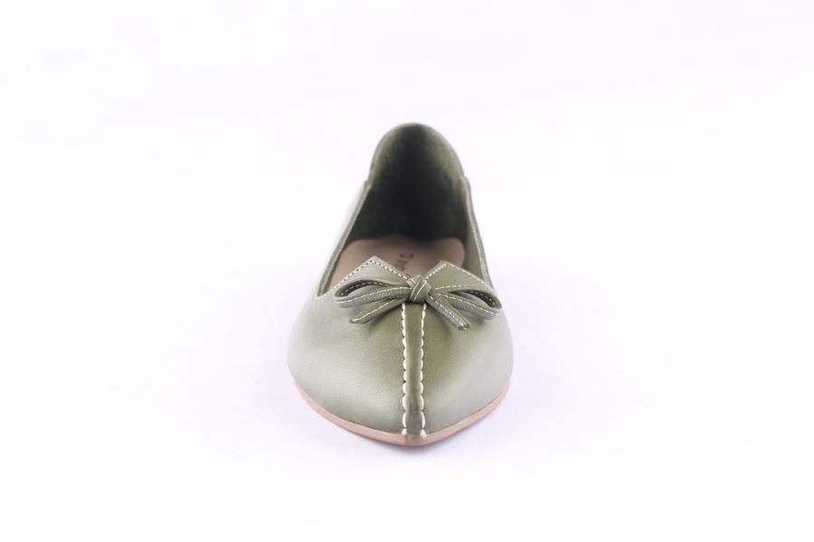 D.moro Shoes Women Leather Ballet For Summer: 5034 Darkolive (Wholesale)