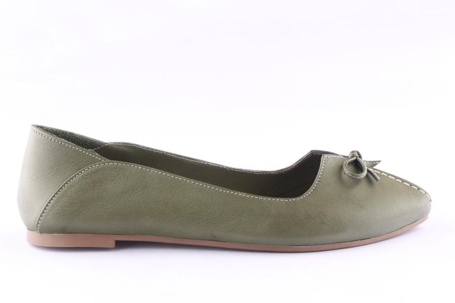 d.moro shoes Women Leather Ballet for Summer: 5034 Darkolive (Wholesale)