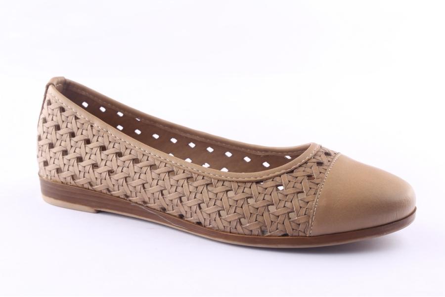 D.moro Shoes Women Leather Ballet For Summer: 9120 Darkstone (Wholesale)