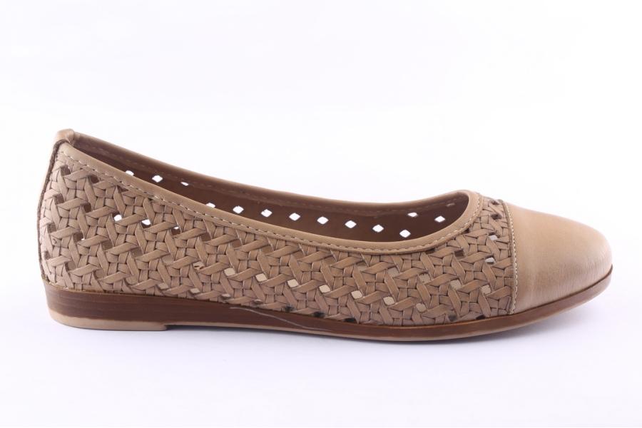 d.moro shoes Women Leather Ballet for Summer: 9120 Darkstone (Wholesale)