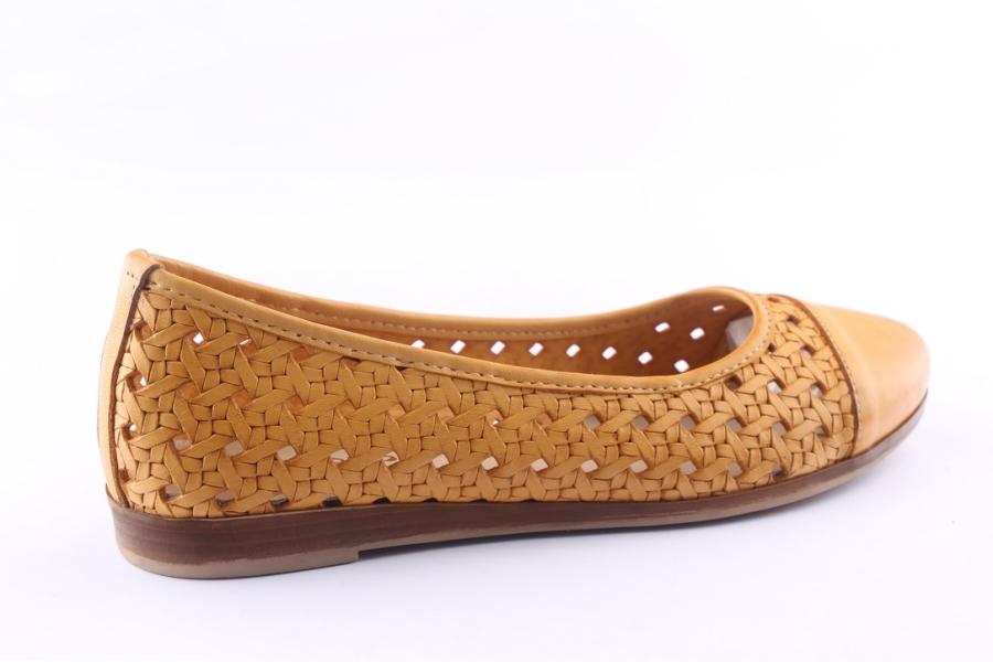 D.moro Shoes Women Leather Ballet For Summer: 9120 Mustard (Wholesale)