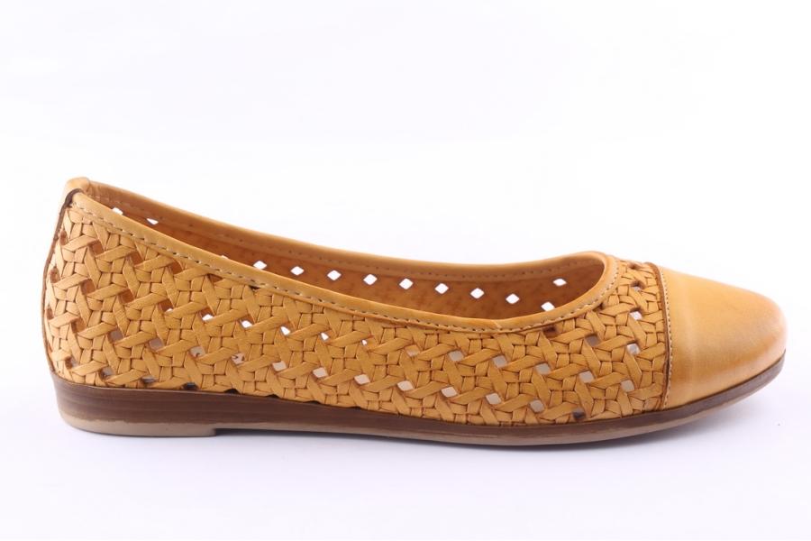 d.moro shoes Women Leather Ballet for Summer: 9120 Mustard (Wholesale)