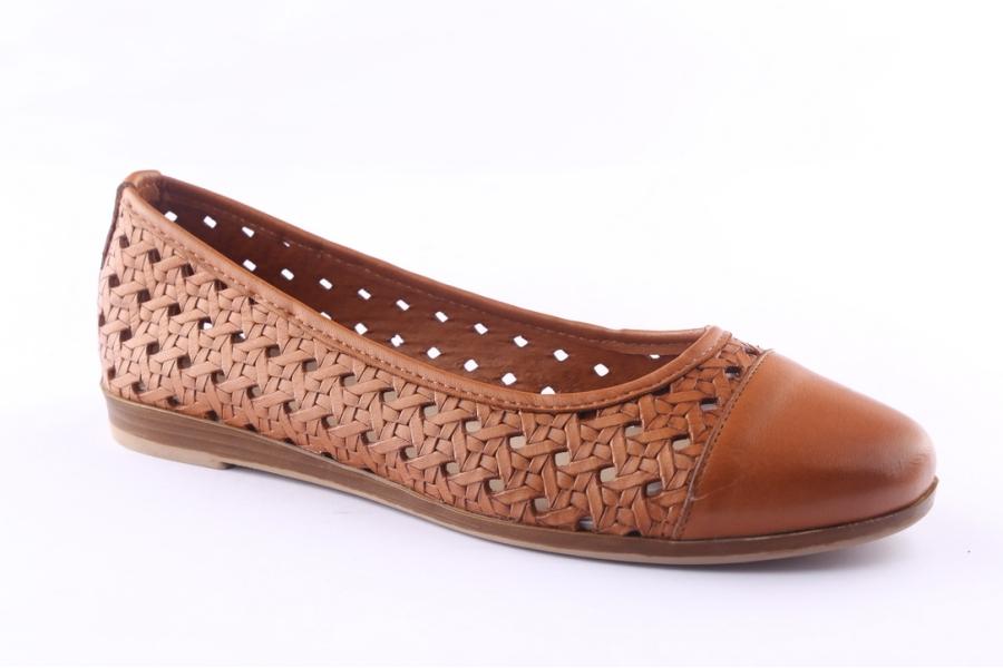D.moro Shoes Women Leather Ballet For Summer: 9120 Tan (Wholesale)
