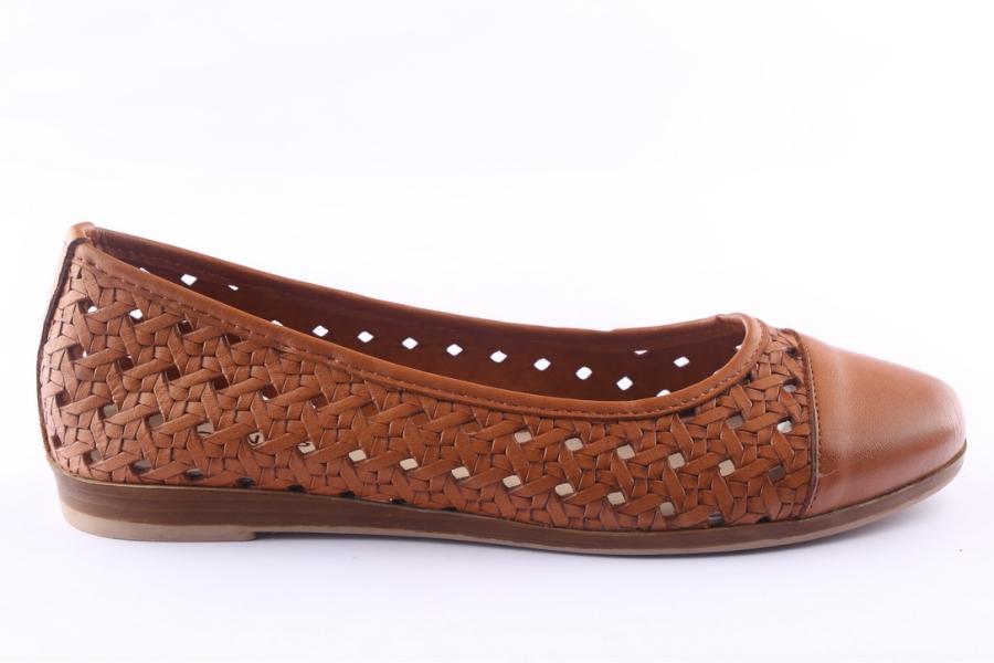 d.moro shoes Women Leather Ballet for Summer: 9120 Tan (Wholesale)