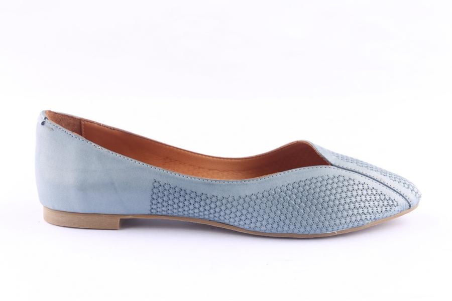 d.moro shoes Women Leather Ballet for Summer: ARJ-2617 Jeans Blue (Wholesale)