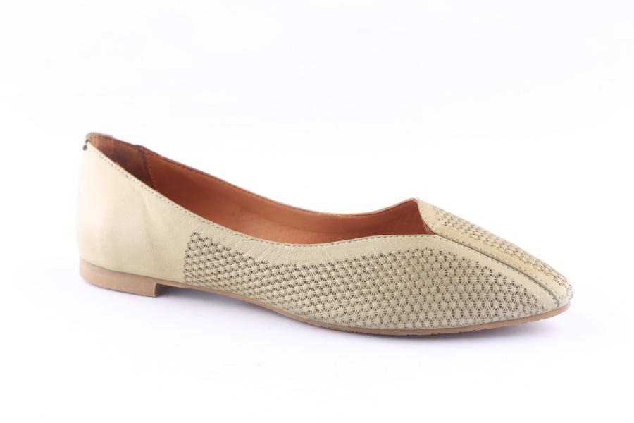 D.moro Shoes Women Leather Ballet For Summer: ARJ-2617 Khaki (Wholesale)