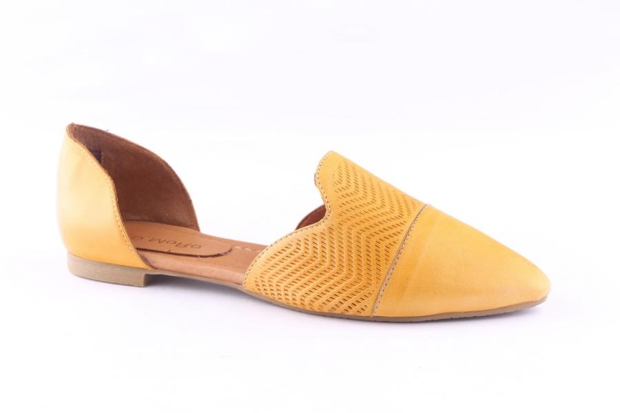 D.moro Shoes Women Leather Ballet For Summer: ARJ-606 Yellow (Wholesale)