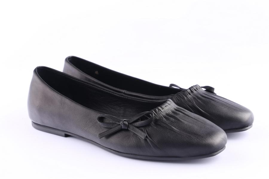 D.moro Shoes Women Leather Ballet For Summer: C600 Black (Wholesale)