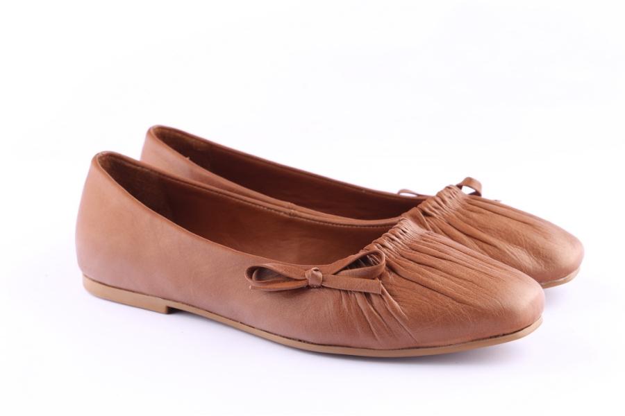 D.moro Shoes Women Leather Ballet For Summer: C600 Tan (Wholesale)