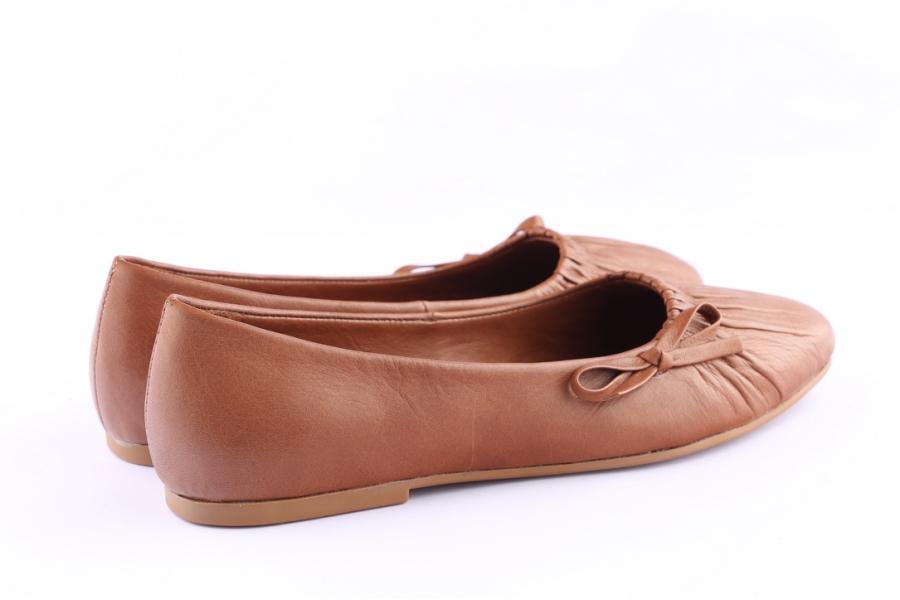 D.moro Shoes Women Leather Ballet For Summer: C600 Tan (Wholesale)