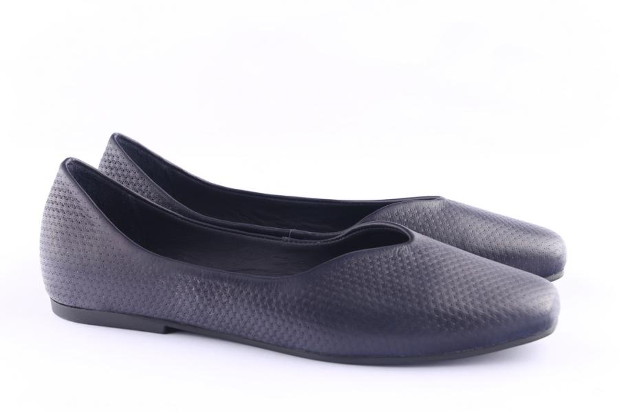 D.moro Shoes Women Leather Ballet For Summer: C604 Navy Blue (Wholesale)