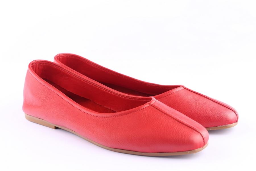 D.moro Shoes Women Leather Ballet For Summer: C617 Red (Wholesale)
