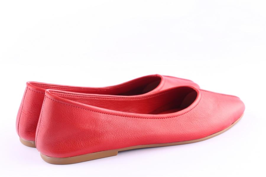 D.moro Shoes Women Leather Ballet For Summer: C617 Red (Wholesale)