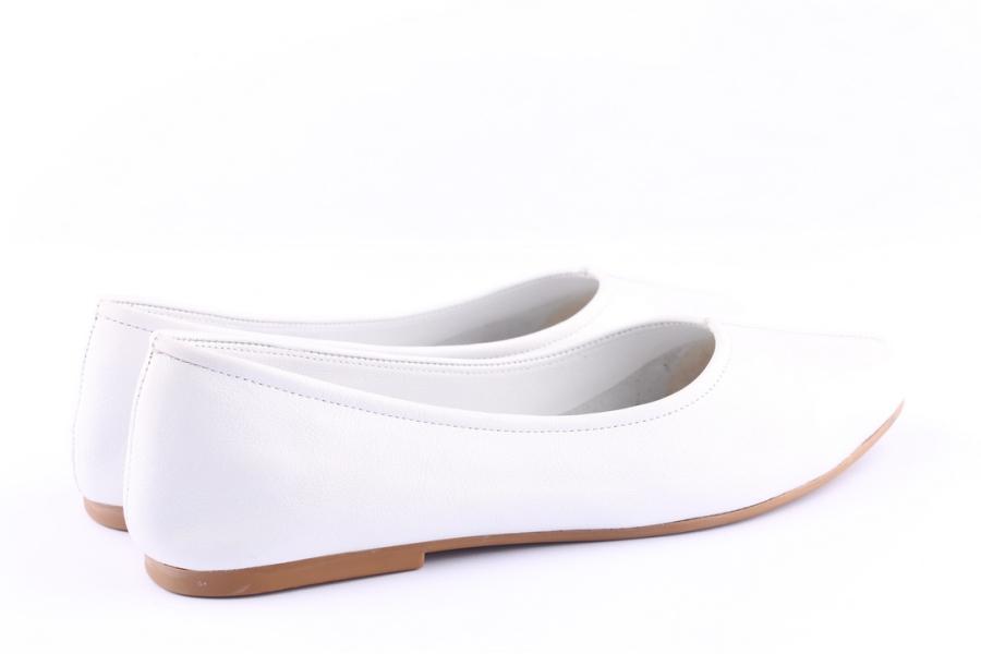 D.moro Shoes Women Leather Ballet For Summer: C617 White (Wholesale)
