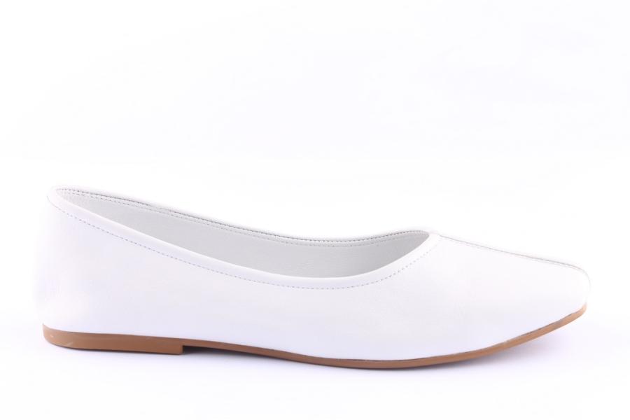 d.moro shoes Women Leather Ballet for Summer: C617 White (Wholesale)