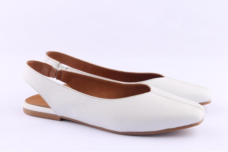 D.moro Shoes Women Leather Ballet For Summer: C621 White (Wholesale)