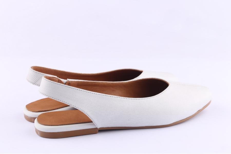 D.moro Shoes Women Leather Ballet For Summer: C621 White (Wholesale)