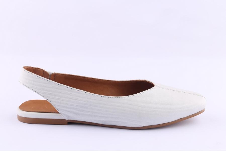 d.moro shoes Women Leather Ballet for Summer: C621 White (Wholesale)