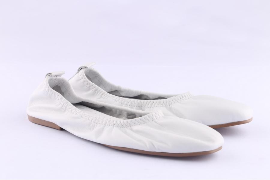 D.moro Shoes Women Leather Ballet For Summer: C623 White (Wholesale)