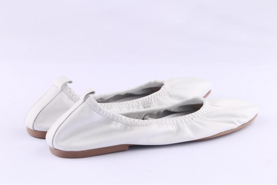D.moro Shoes Women Leather Ballet For Summer: C623 White (Wholesale)