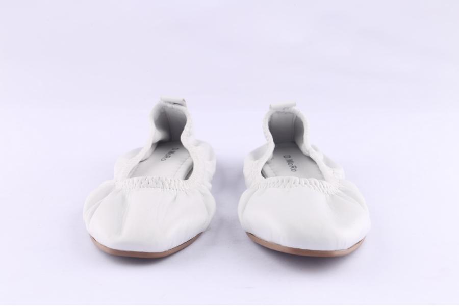 D.moro Shoes Women Leather Ballet For Summer: C623 White (Wholesale)
