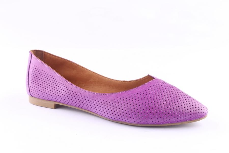 D.moro Shoes Women Leather Ballet For Summer: ERJ-2450 Purple (Wholesale)