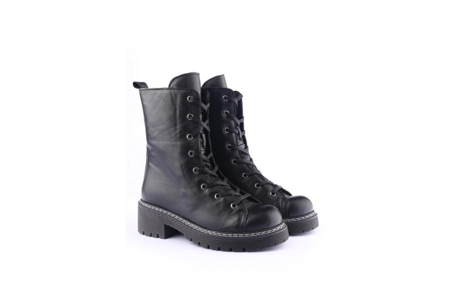 D.moro Shoes Women Leather BOOTS For Winter: 20606 Black (Wholesale)