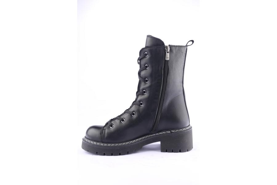 D.moro Shoes Women Leather BOOTS For Winter: 20606 Black (Wholesale)