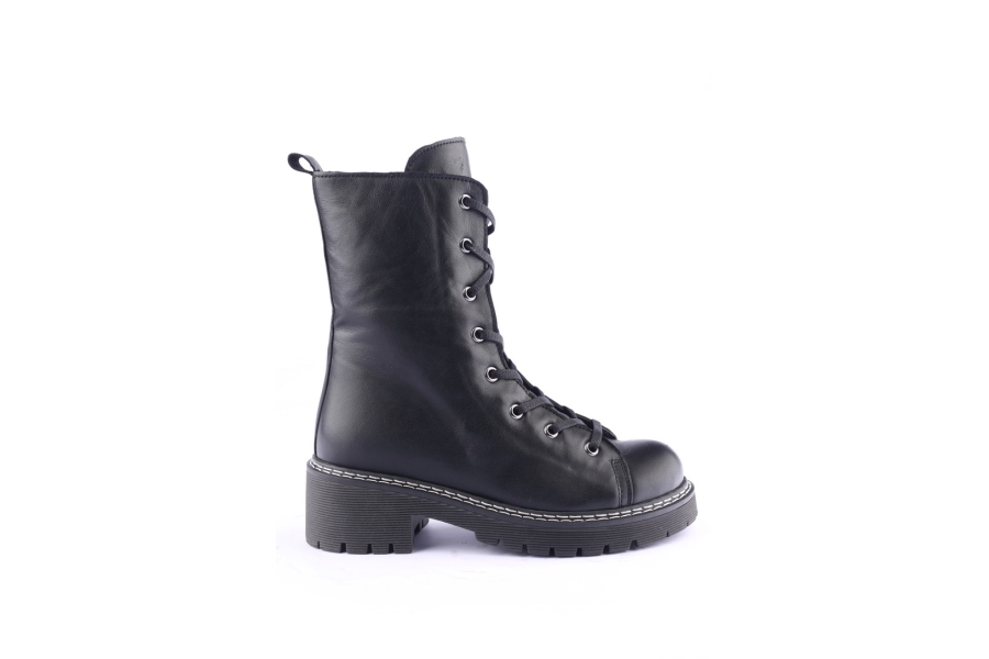 d.moro shoes Women Leather BOOTS for Winter: 20606 Black (Wholesale)