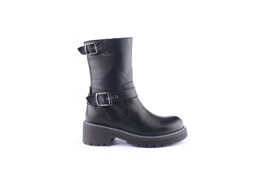 d.moro shoes Women Leather BOOTS for Winter: 20610 Black (Wholesale)