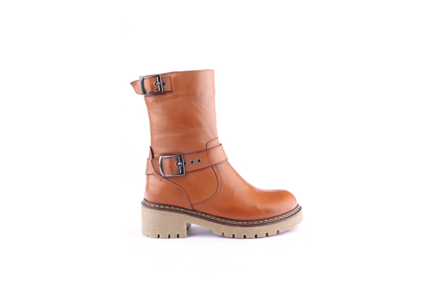 d.moro shoes Women Leather BOOTS for Winter: 20610 Tan (Wholesale)