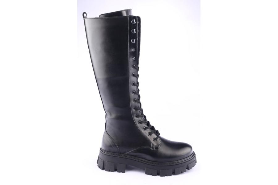 d.moro shoes Women Leather BOOTS for Winter: 504B Black (Wholesale)