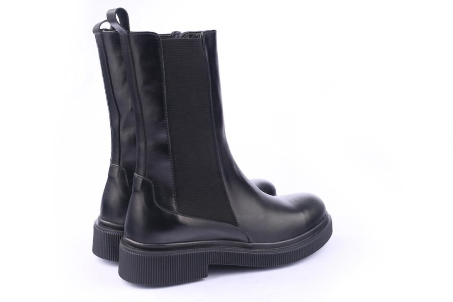 D.moro Shoes Women Leather BOOTS For Winter: 506B Black (Wholesale)