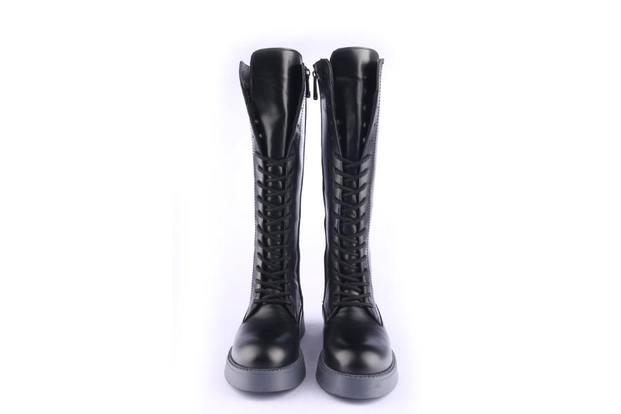 D.moro Shoes Women Leather BOOTS For Winter: 545L Black (Wholesale)