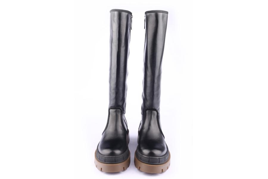 D.moro Shoes Women Leather BOOTS For Winter: 559E Black (Wholesale)