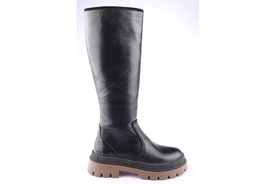 d.moro shoes Women Leather BOOTS for Winter: 559E Black (Wholesale)