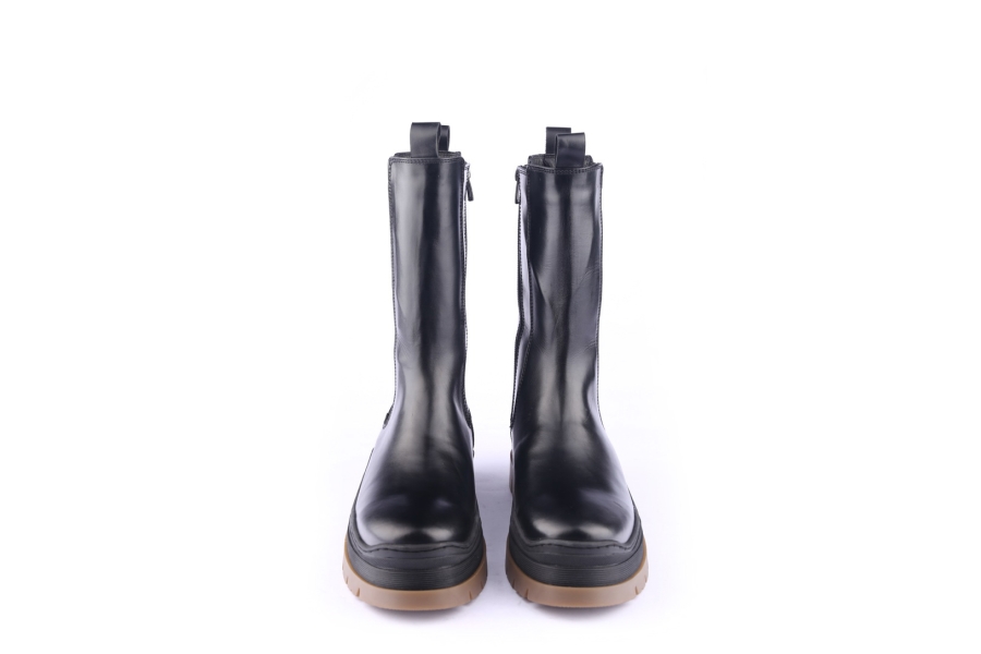 D.moro Shoes Women Leather BOOTS For Winter: 564A Black (Wholesale)