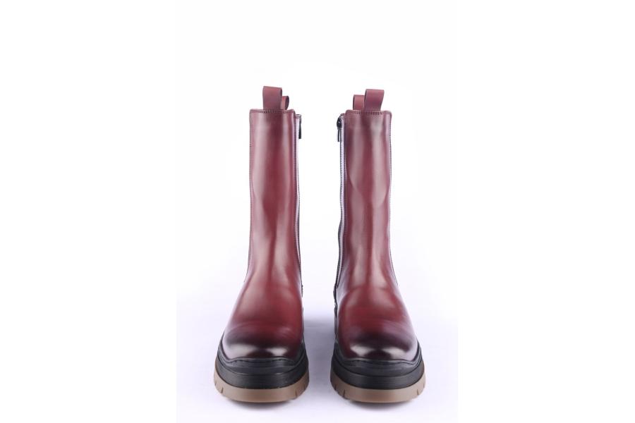 D.moro Shoes Women Leather BOOTS For Winter: 564A Burgundy (Wholesale)