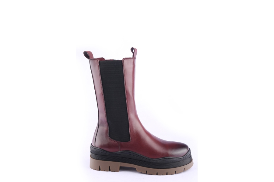 d.moro shoes Women Leather BOOTS for Winter: 564A Burgundy (Wholesale)